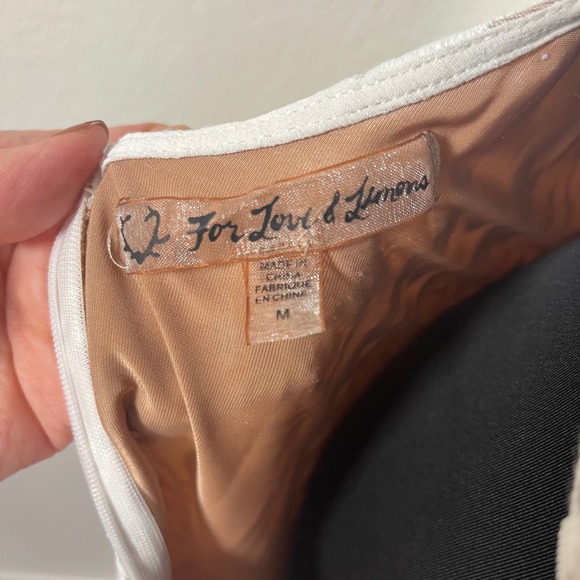 For Love & Lemons Emerie White Lace Open Back Halter Mini Scandi Dress Sz M - Picture 9 of 14